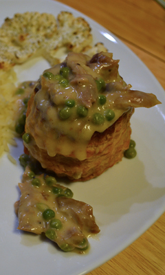 Vol-au-vent au canard confit