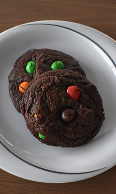 Biscuits au chocolat et aux M&M's