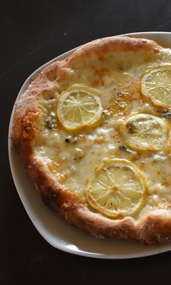 Pizza blanche au citron