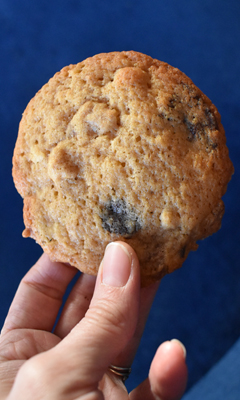 Biscuits à la double crème, noix de Grenoble et chocolat