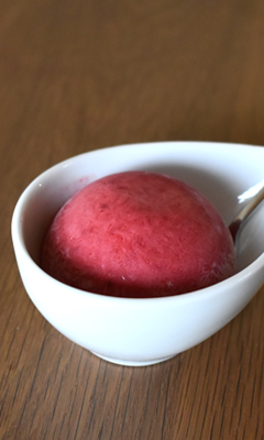 Glace aux framboises
