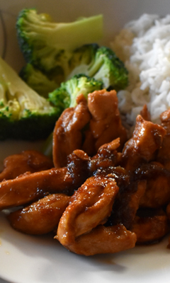 Sauté de poulet au gingembre