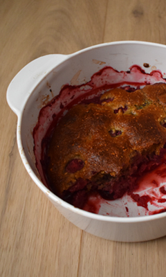 Gâteau protéiné aux petits fruits