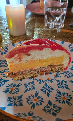 Entremet citron-lime