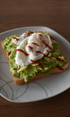 Tartine à l'avocat