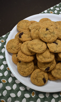Biscuits au gingembre et au chocolat noir