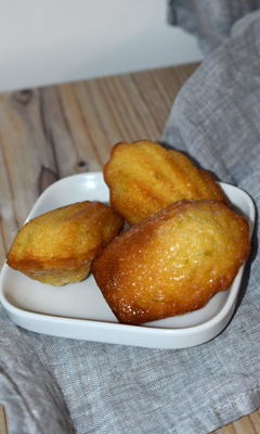 Madeleines à la lime et au citron