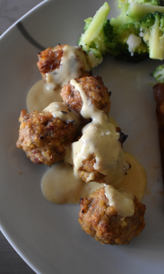 Boulettes de poulet au bacon et à l'érable