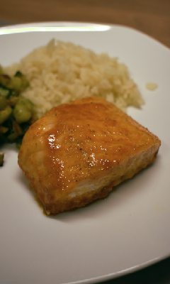 Saumon au miel et au ras el hanout